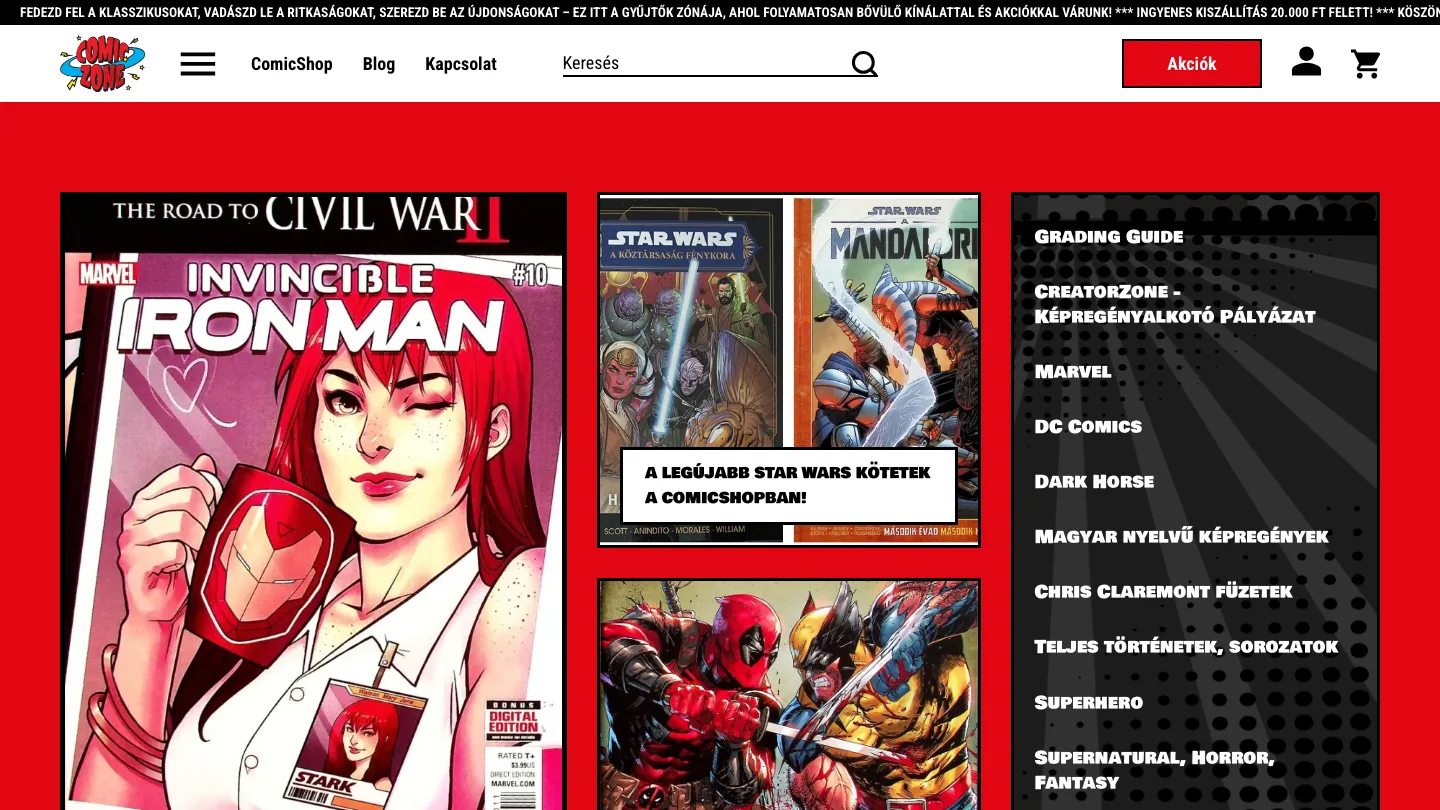Comic Zone - custom white-label project